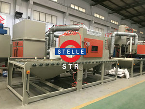 通過輸送式自動噴砂機