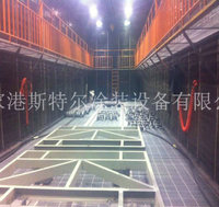 氣動刮板式噴砂房-自動噴砂房-刮板噴砂房質保2年江蘇噴砂房