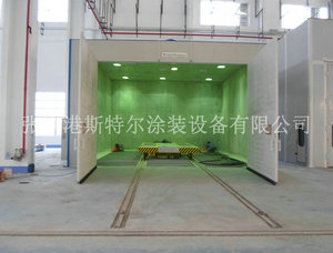 南京噴砂房內部專用平板車系統